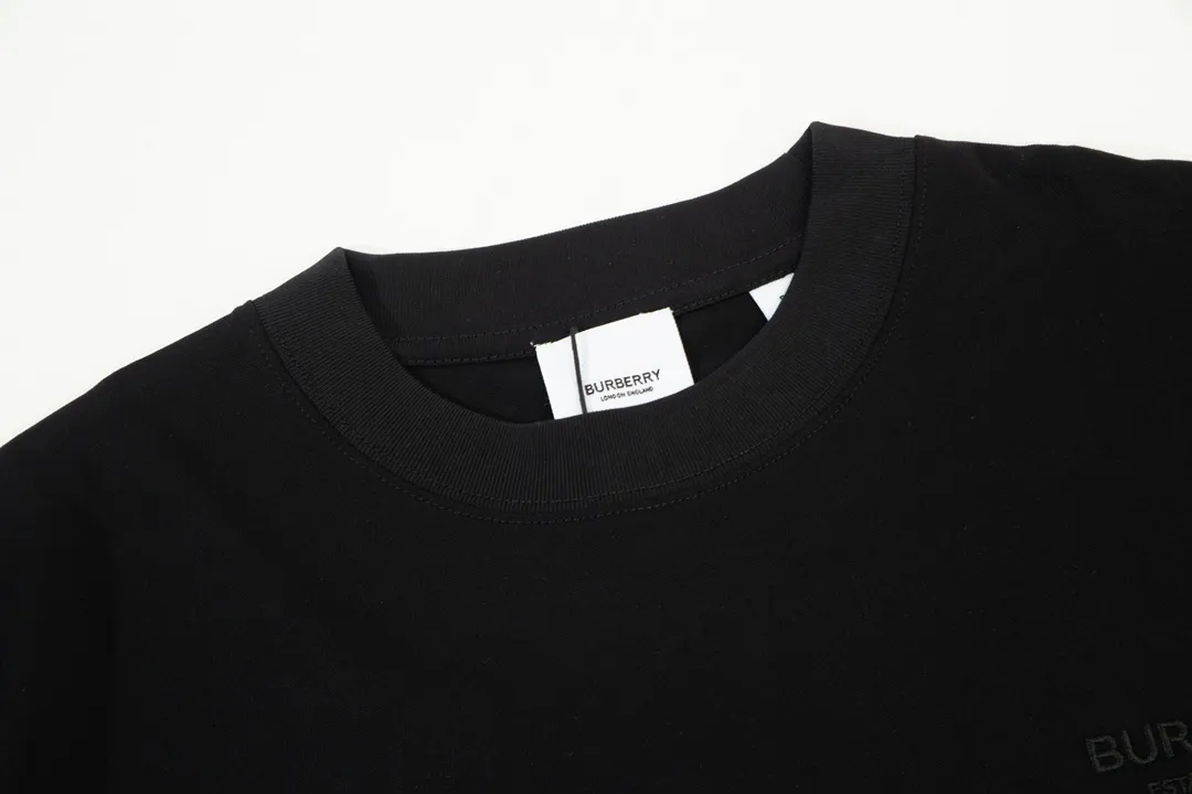 BURBERRY 🪡 Logo Classic ， Retro Same Style T 260 Versatile : Black Size：XS~L